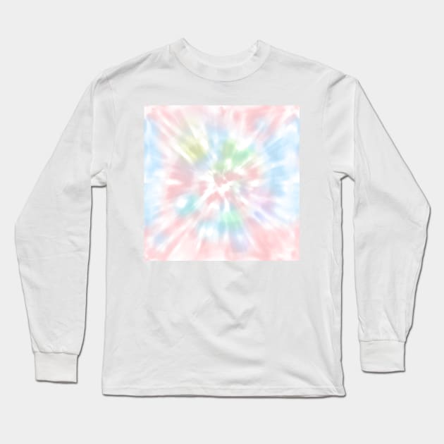 Rainbow Pastel Tie Dye Long Sleeve T-Shirt by YourGoods